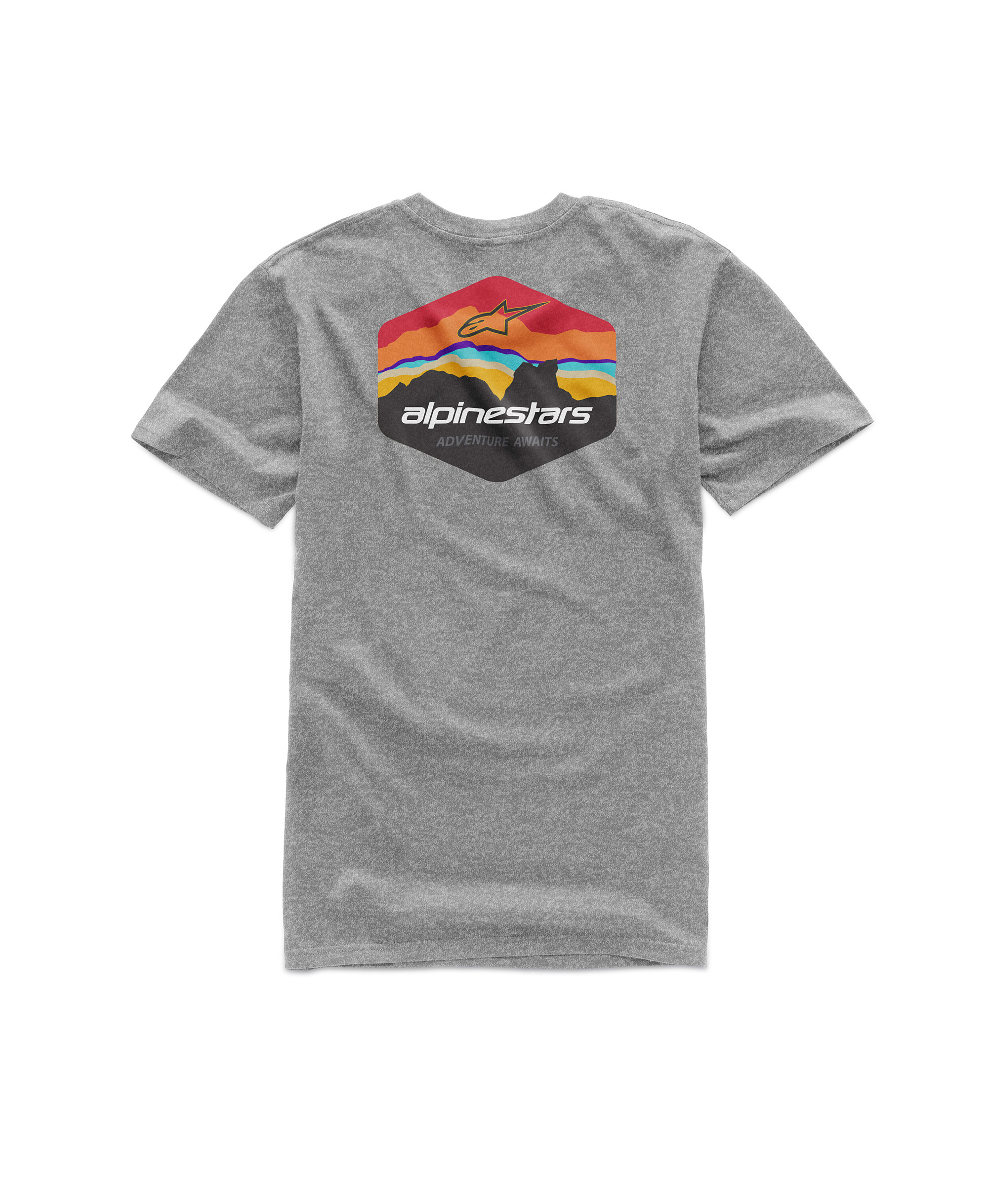 AWAITS TEE GREY HEATHER