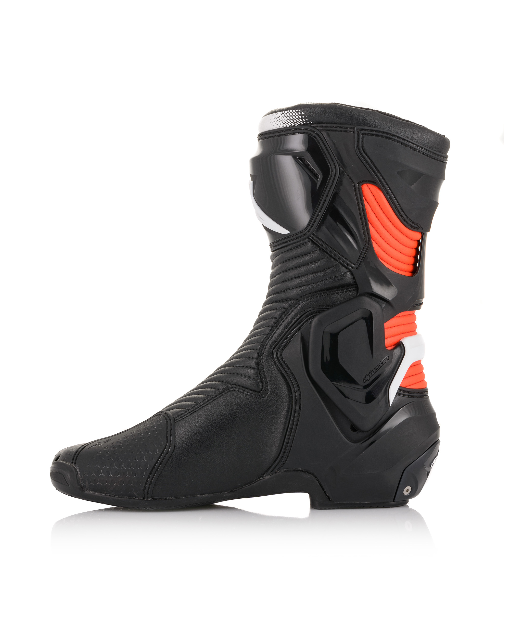 SMX PLUS V2 BOOTS BLACK WHITE RED FLUO
