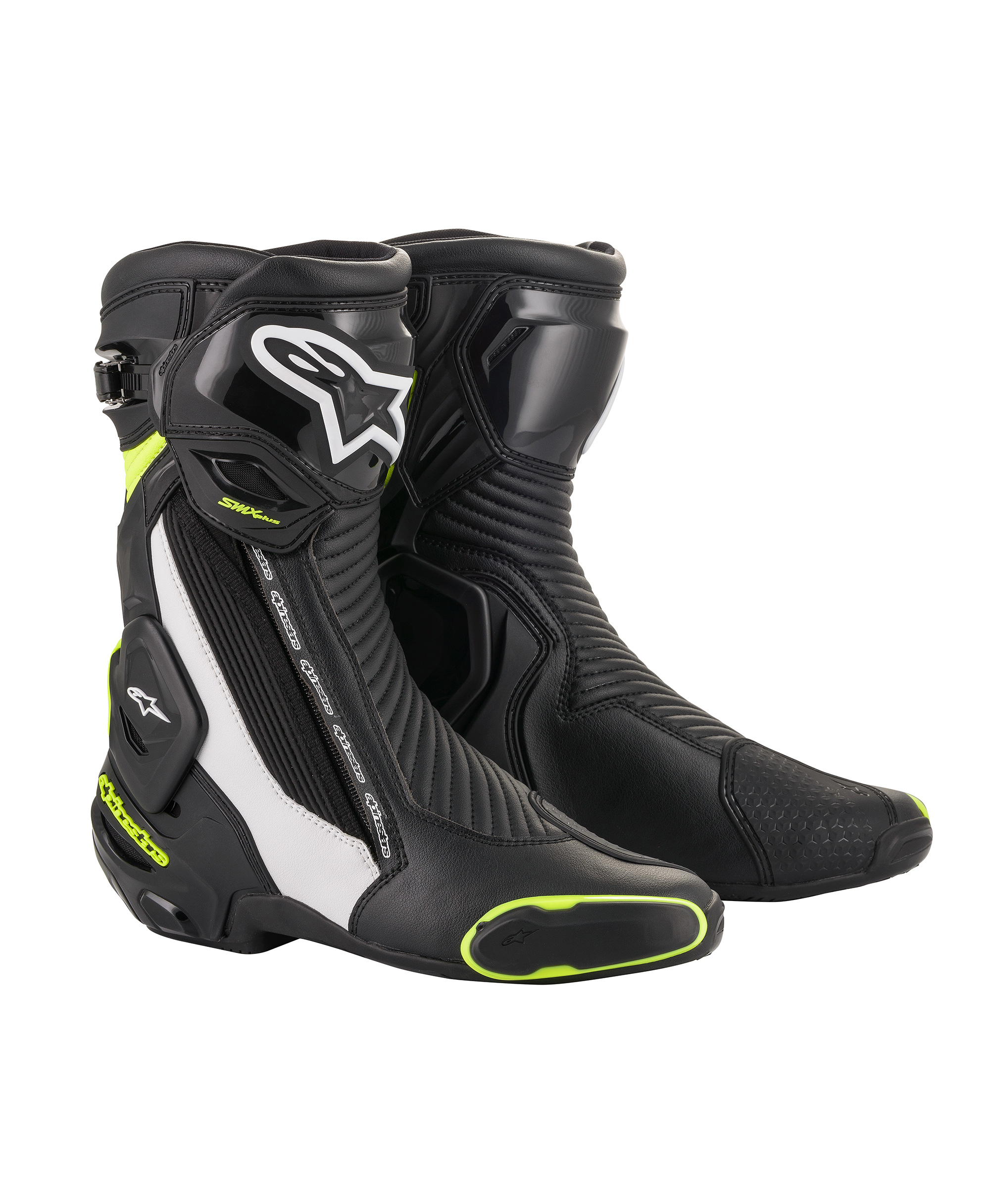 SMX PLUS V2 BOOTS BLACK WHITE YELLOW FLUO