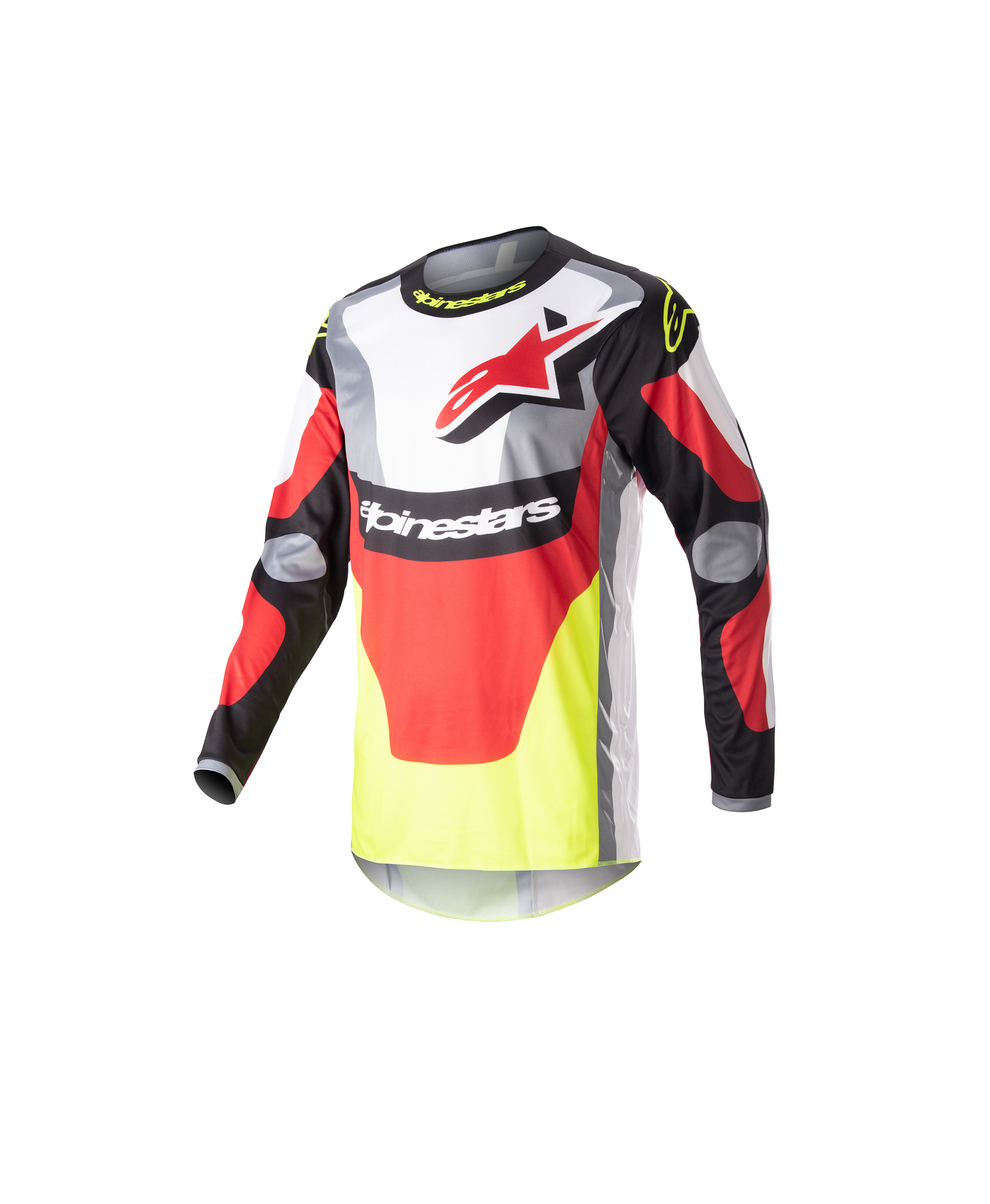 FLUID AGENT JERSEY BLACK MARS RED YELLOW FLUO