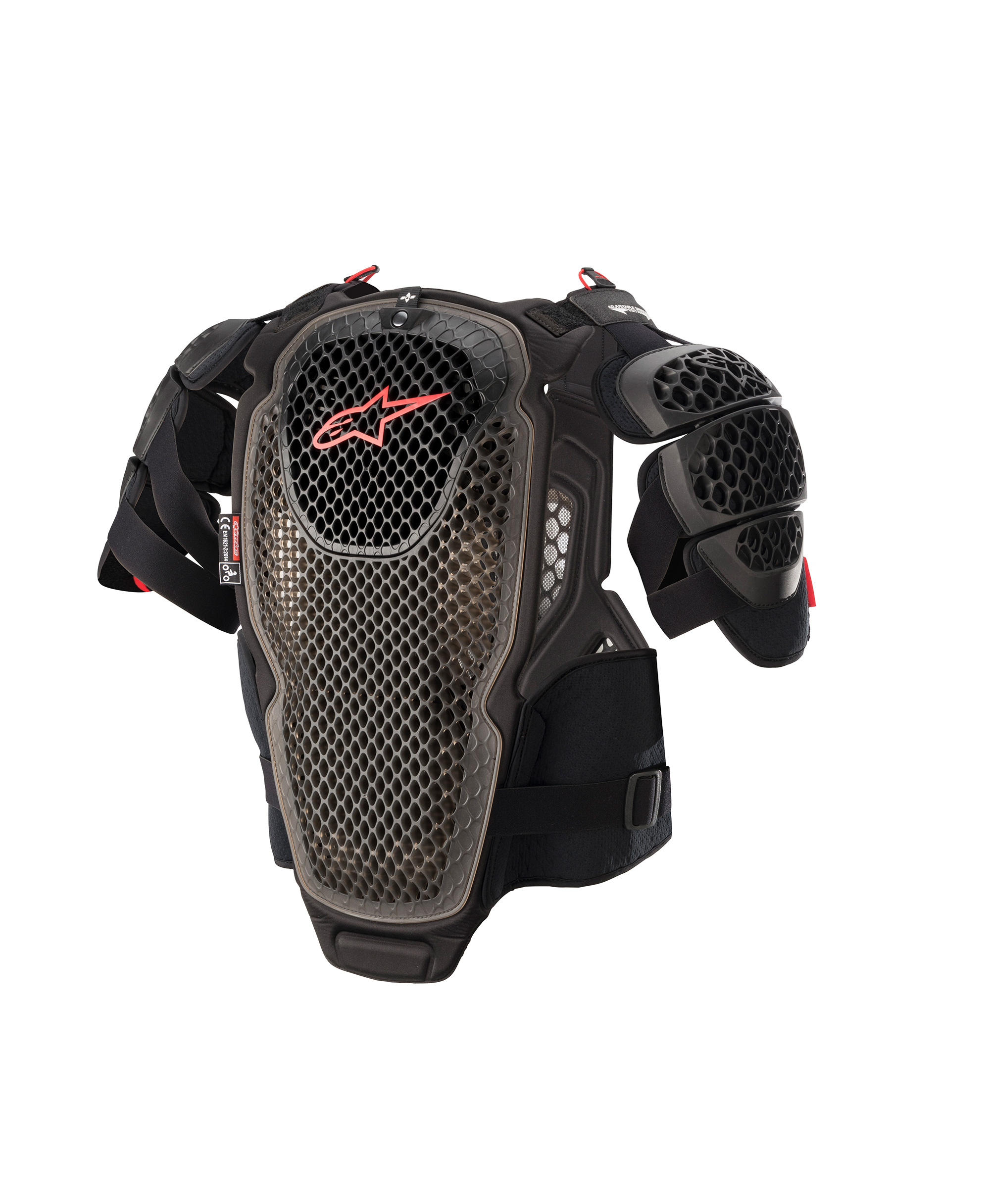 A-6 CHEST PROTECTOR BLACK ANTHRACITE RED